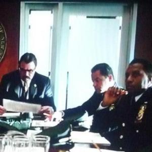 Blue Bloods Tom Selleck Police Commissioner meets with Brass NYPD Claude Jay