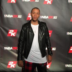 Wade F Wilson at NBA 2K16 premiere