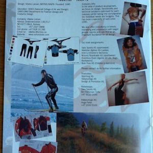 Info on Vibeke La Maltun as designer in booklet Norwegian board of export ca 2000