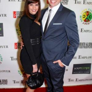 Ron Hanks and Mia Scozzafave at the premiere of The Employer