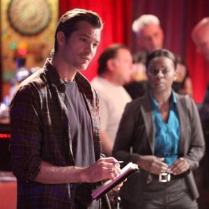 Still of Timothy Olyphant and Erica Tazel in Justified 2010