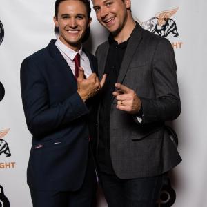 Director Andy Strong at the premiere of Good Cop Good Cop with Executive Producer Taylor Lambert