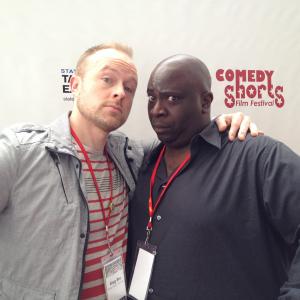 Greg Bro and Gary Anthony Williams at the LA Comedy Shorts Film Festival in 2013