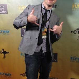 Greg Bro on the red carpet at the 2014 Flyway Film Festival in Pepin WI