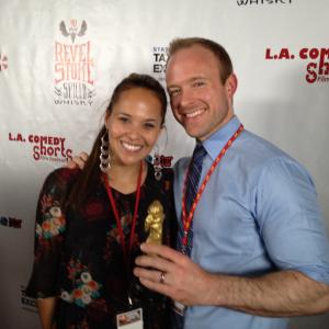 Greg and Jess Bro at the 2012 LA Comedy Shorts Film Festival