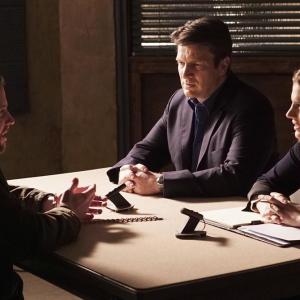 Still of Nathan Fillion, Stana Katic and Michael Mosley in Kastlas (2009)