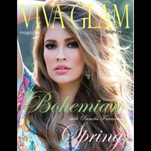 Cover of Vivaglam Magazine Spring 2014 issue.