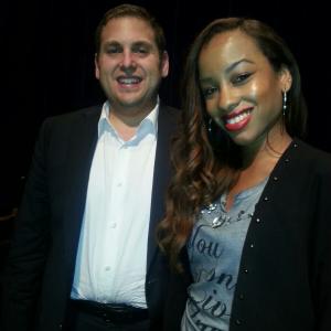Ashley Johnson and Jonah Hill at SAG Nominating Committee screening of The Wolf of Wall Street