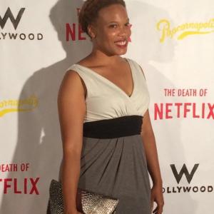 Kali Thomas at the premier of The Death of Netflix