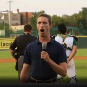 National Anthem performance at the Joliet Slammers.