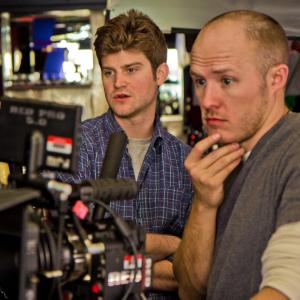 Director Ryan Moody with Cinematographer Ragland Williamson on the set of Rust