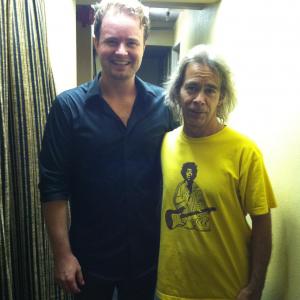 Backstage at the Coach House with Tim Reynolds in San Juan Capistrano, CA