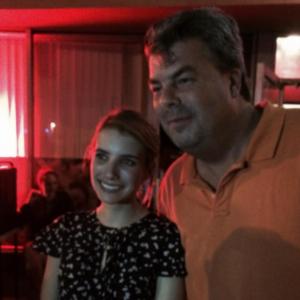 Emma Roberts with Steve Fleming