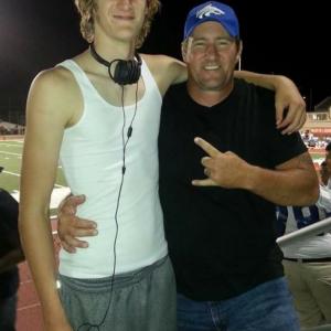 Head High School Football Coach  with my 67 15 year old son Carson!