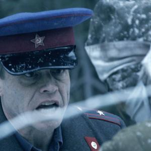 Dave Bresnahan as Gulag Commissar in Gulag Borashevo film still