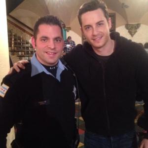 Jesse Lee Soffer and James working on Chicago PD season 1
