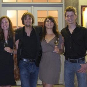 Writer/Director Andreas Huber with Cast at premiere of 