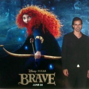 Actor Cesar D La Torre at Brave movie premier