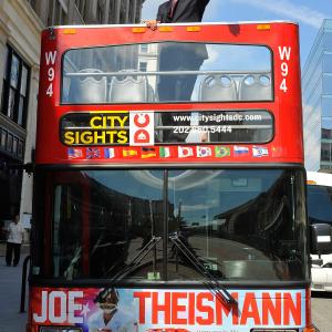Joe Theismann poses at his Ride of Fame DC ceremony (September 5th, 2014).