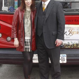 Ride of Fame Honoree Carly Rae Jepsen with Creator / Producer David W. Chien (February 25th, 2014).