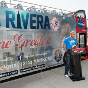 Ride of Fame Honoree Mariano Rivera addresses press with David W Chien September 20th 2013