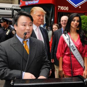 David W. Chien with Ride of Fame Honoree Donald J. Trump, and Miss USA 2010, Rima Fakih (June 8th, 2010).
