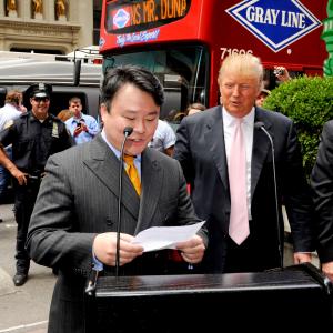 David W. Chien introduces Ride of Fame Honoree Donald J. Trump (June 8th, 2010).