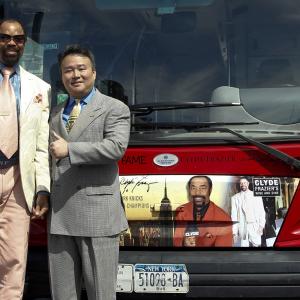 David W Chien poses with Walt Clyde Frazier at Ride of Fame September 19th 2012