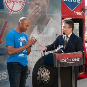 David W Chien introduces Mariano Rivera at Ride of Fame September 20th 2013