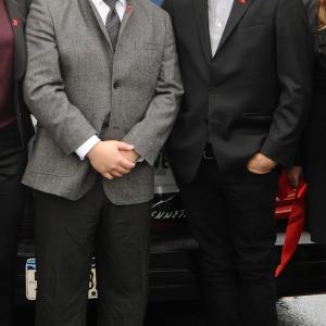 David W Chien poses with Kenneth Cole at his Ride of Fame Induction Ceremony November 18th 2011