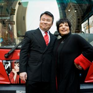 David W. Chien with Liza Minnelli at her Ride of Fame Induction Ceremony (March 8th, 2011).