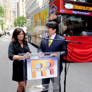 David W. Chien with inaugural Ride of Fame honoree Rachael Ray (May 4th, 2010).