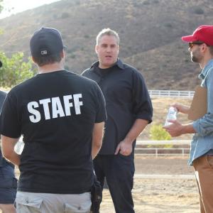 Roger Strong, Eric Keith, David Huffman & Nic Birdsall at Agua Dulce Movie Ranch, CA