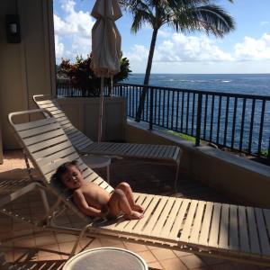 Athan Sunbathing in Kauai