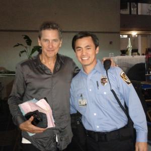 wrapped with Tim Matheson on BURN NOTICE Season 5 'Dead to Rights' Episode