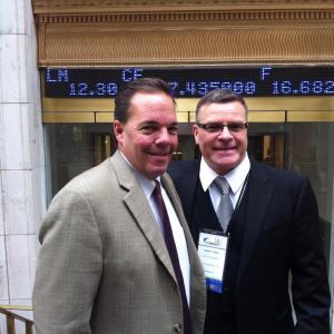 Entrance of NYSE 2013 CROA Summit - Allie Williams (Executive Director CROA) and Robert Nash upon entering the NYSE Closing Bell Ceremonies