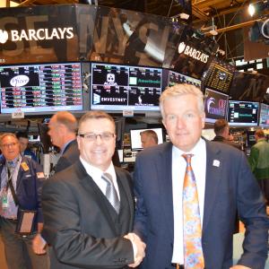 Robert Nash and Duncan Niederauer (President NYSE)at NYSE Closing Bell 2013 CROA