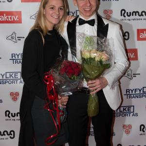 Tor Einar Gudmestad and Pernille Paulsen at the event of Sannhetens Lgn 2015