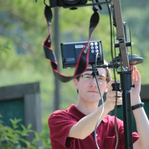 Matthew Elton shooting on a Canon 60D on a jib crane