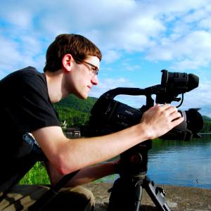 Matthew Elton shooting on a Canon XLH1