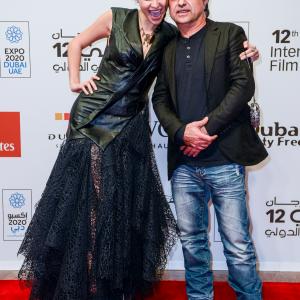 Christina Sadeh with producer Nick Raslan at Dubai International Film Festival 2015