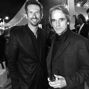 Sam Bobino and Jeremy Irons at 65th Cannes Film Festival  Cannes France