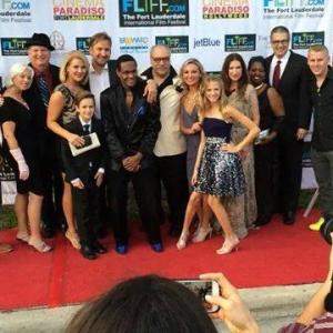 The cast of The Life Exchange at the premiere.