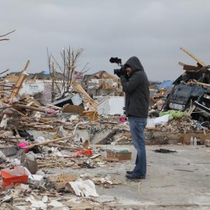 Behind the Scenes as Acuff shoots a Documentary after the Illinois Tornado of 2013