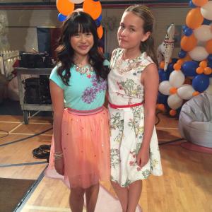 Sidney and Haley Tju on the set of Rufus