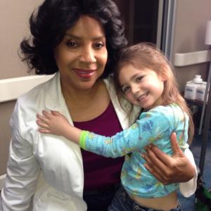 Shayne with Phylicia Rashad on set of Do No Harm Shayne played the role of May McCoy