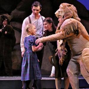 Andrea Fantauzzi Grayson Yockey and Journey Tupper in Narnia The Musical presented by Starlight Theatre and performed at the Kauffman Center of Performing Arts