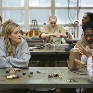 Still of Taylor Schilling and Vicky Jeudy in Orange Is the New Black 2013
