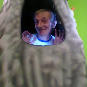 Clowning around in an alien pod used in Kaleidoscope Man, taken 2014