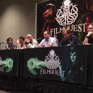 Adam OBrien talking about the film Insane at the press conference of Filmquest film festival 2014